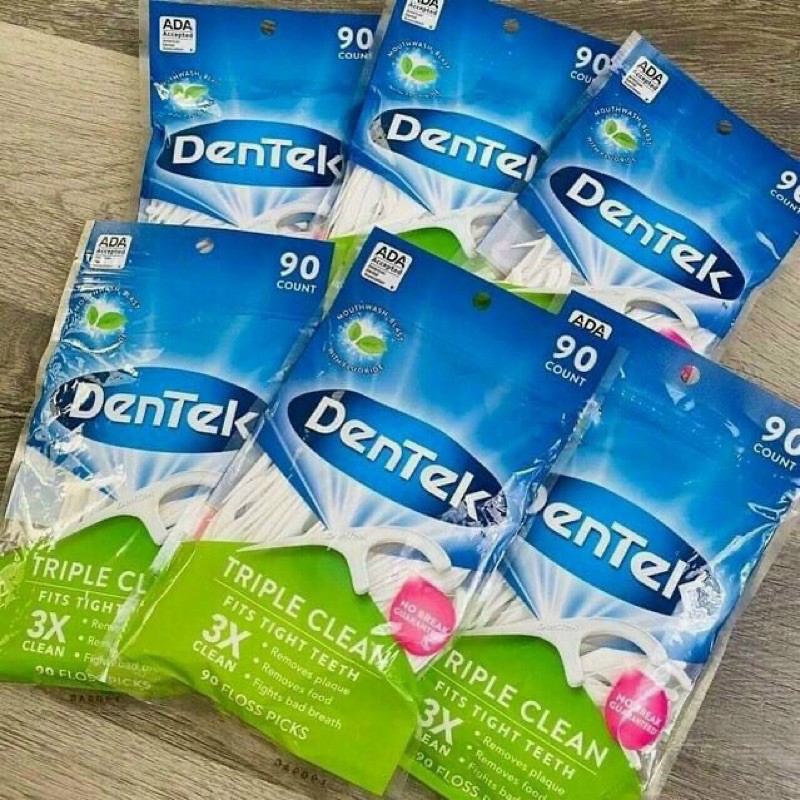 Cung Chỉ nha khoa DenTek Comfort Clean For Sensitive Teeth & Gums, 90 cây - Mỹ