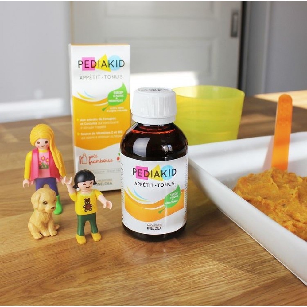 Siro Pediakid Appétit Tonus , vitamin cho bé giúp bé ăn ngon 125ml, lọ vàng