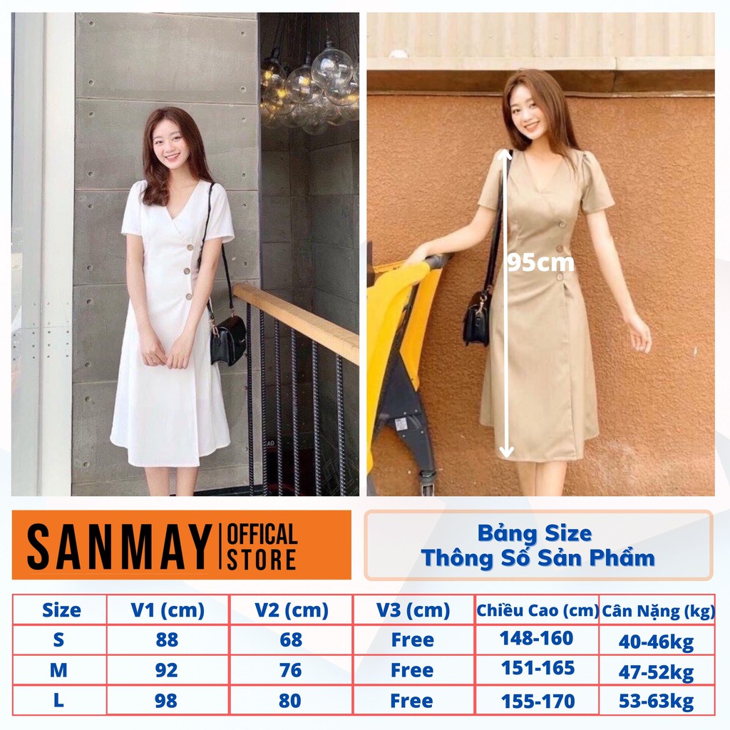 Váy Đi Dự Tiệc Cưới Hàn Quốc Nữ SANJOLI  Đầm Công Sở Trẻ Trung Cao Cấp, Vải Cotton Lạnh, Thiết Kế Cao Cấp, Màu Đen VD032 | BigBuy360 - bigbuy360.vn