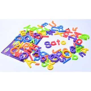 Bộ chữ và số nam châm tổng hợp (chữ thường+chữ hoa+số) cho bé