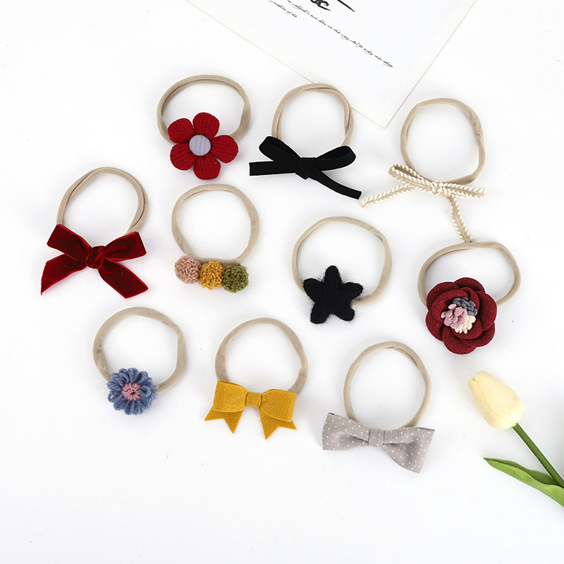 Set 10 Băng Đô Nơ Xinh Xắn Dành Cho Bé Gái