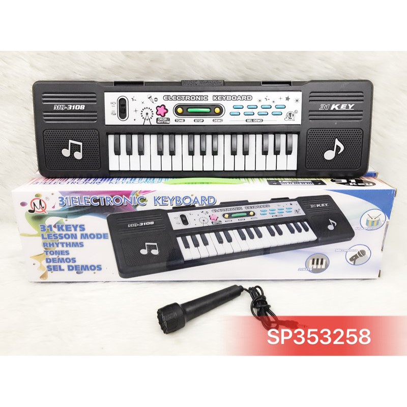 Đàn piano 31 phím có micro pin ,MQ-3108 (Hộp)
