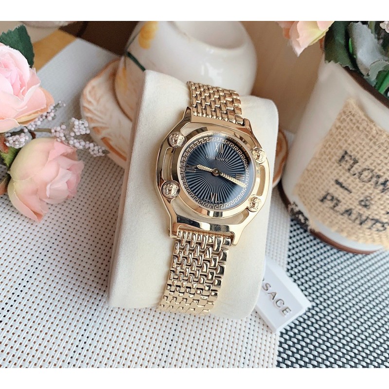Đồng hồ nữ Vers-ace Medusa Frame Watch - Nổi bật và sang chảnh kiêu kỳ với vỏ gold  mặt đen