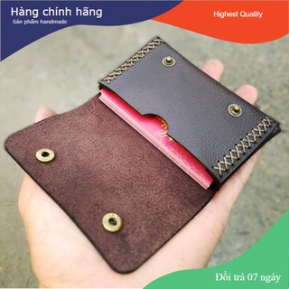 Ví đựng thẻ ATM, name card da bò handmade
