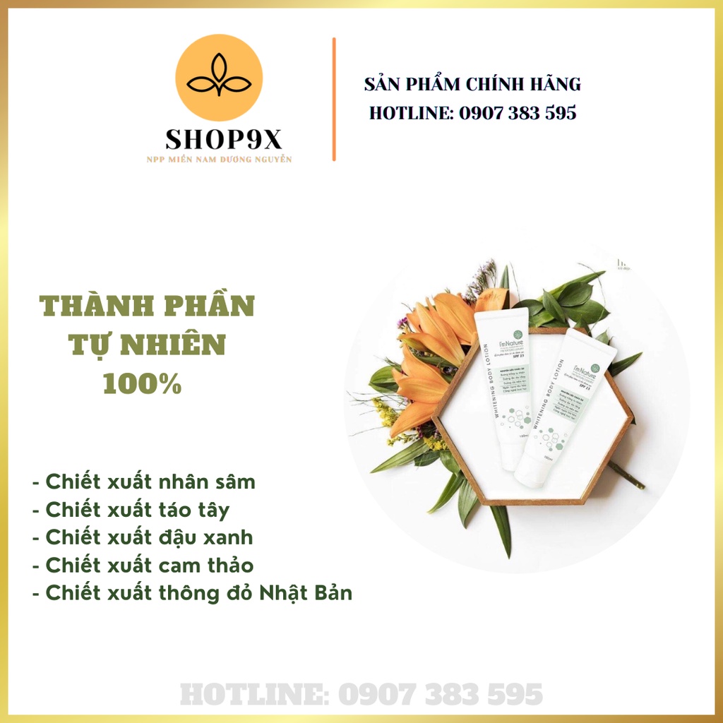Kem Dưỡng Trắng Da Toàn Thân I'm Nature Whitening Body Lotion I'M NATURE 150ml SPF15+ | BigBuy360 - bigbuy360.vn