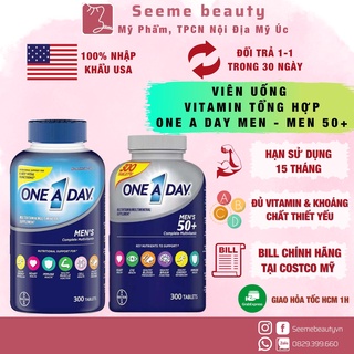 One A Day Men's, Women's 50+ Multivitamin 300 Viên của Mỹ - Viên uống Bổ sung Vitamin Tổng Hợp cho Nam Nữ [SeeMe Beauty]