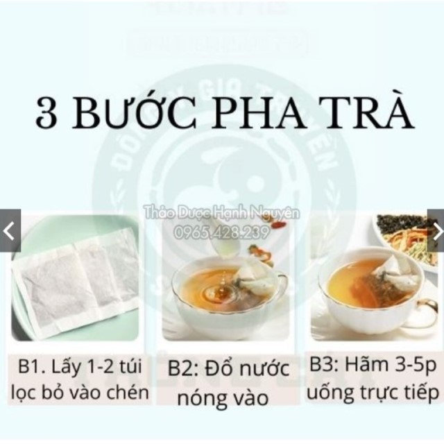 Trà Bổ Thận (Bạch Tật Lê, Dâm Dương Hoắc, Kỷ Tử, Ba Kích, Thỏ Ty Tử, Đông Trùng Hạ Thảo,...) - Gói 50 Túi Lọc