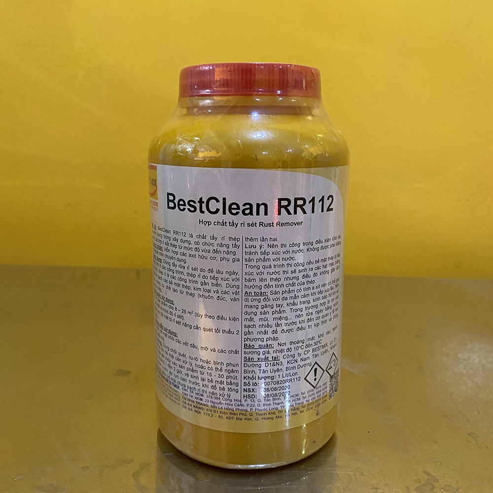 Dung dịch tẩy rỉ sắt thép BestClean RR112