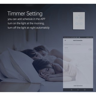 Công tắc TUYA smart cảm ứng 1 nút trắng (WIFI + RF)