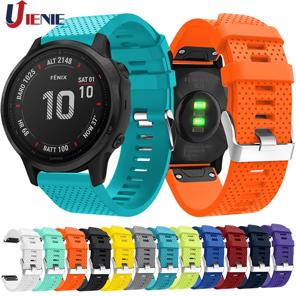 Dây đeo đồng hồ 20mm bằng silicone cho đồng hồ thông minh Garmin Fenix 6s 5s 5sPlus