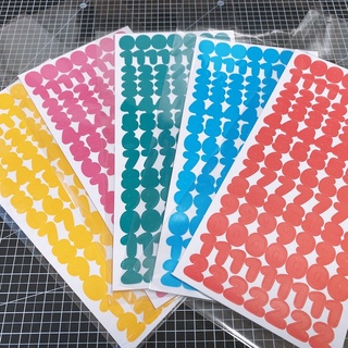[CÓ SẴN] SET STICKERS CHỮ SỐ ALPHABET DAISO HÀN QUỐC