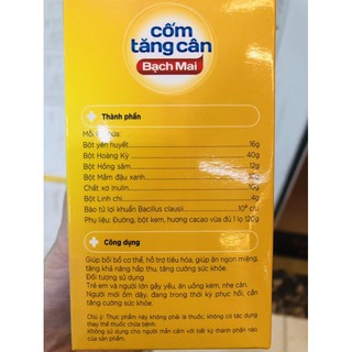 CỐM TĂNG CÂN BẠCH MAI DỄ DÙNG CHO MỌI LỨA TUỔI