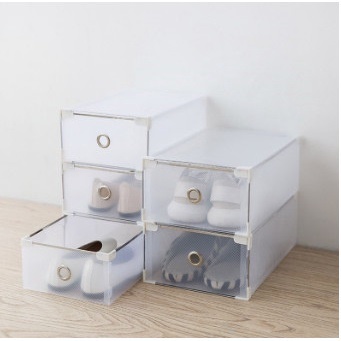 Hộp đựng giày ngăn kéo, hộp đựng giày trong suốt nhựa để đồ đa năng - DND Style