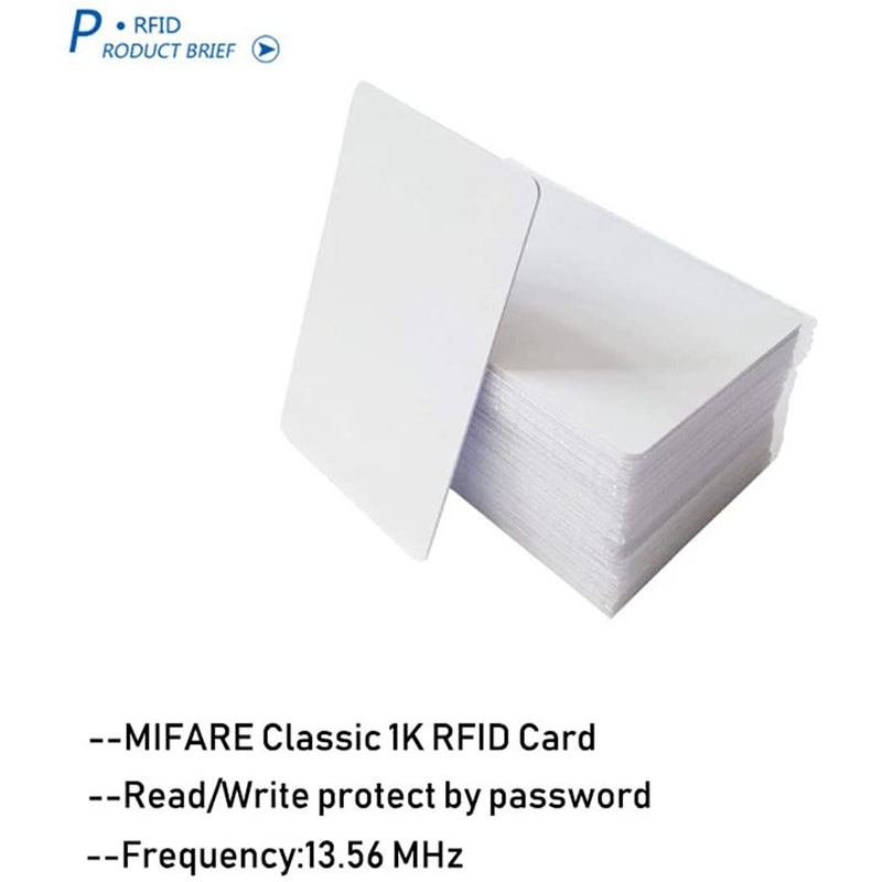 13.56mhz mifare classic 1k, thẻ thông minh rfid / thẻ m1, thẻ pvc rfid có thể in iso14443a để kiểm soát truy cập, cads chìa khóa khách sạn, v.v.