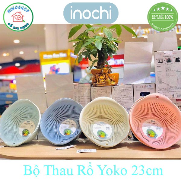 [3 Size] Bộ Thau Rổ Yoko Đựng, Rửa Thực Phẩm, Rau Củ Quả, Bộ Thay Rổ Nhà Bếp Cao Cấp