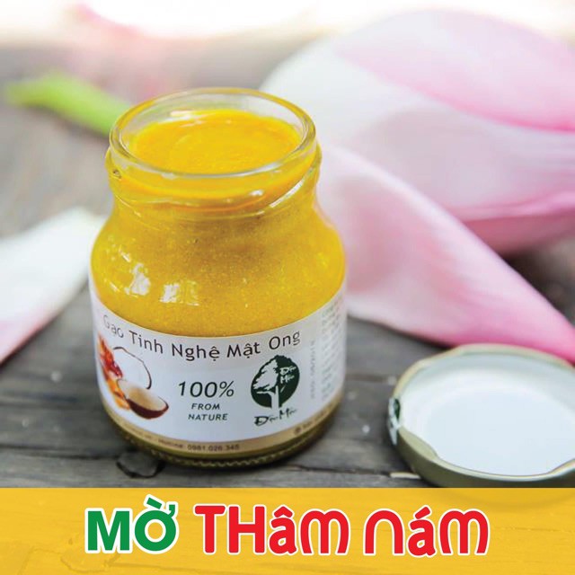 Kem gạo tinh nghệ mật ong Độc Mộc + Làm đep tự nhiên + Dưỡng trắng da - NPP Takij Viet Nam