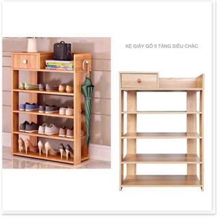 Kệ để giày dép gỗ 5 tầng cao cấp 5 tầng