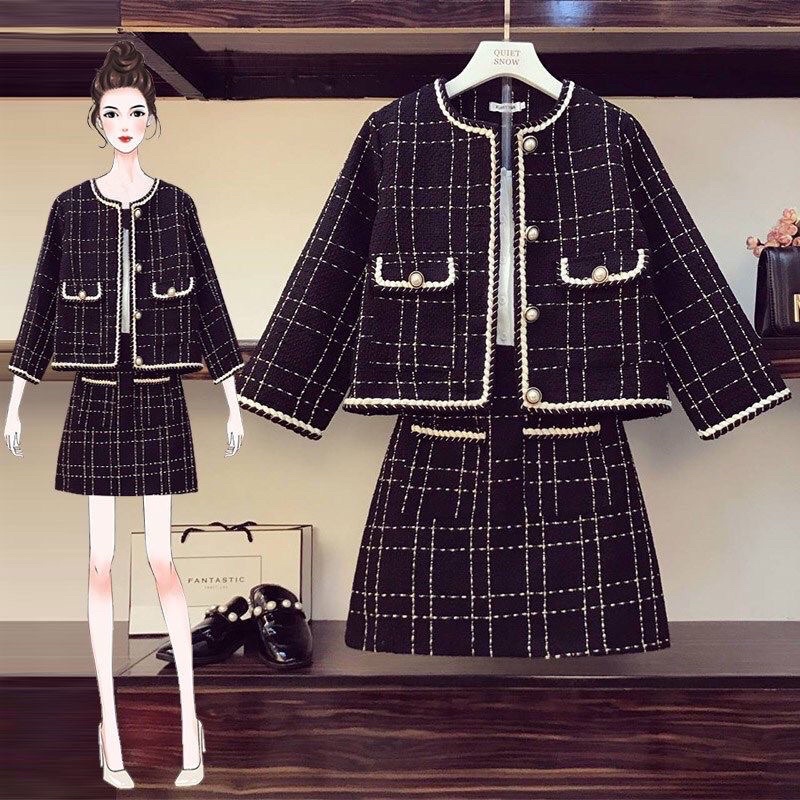 Set Áo Khoác dạ tweed phong cách hàn quốc chất đẹp mẫu mới mã RB02