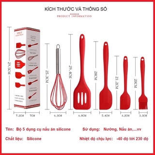 Bộ dụng cụ nhà bếp silicon