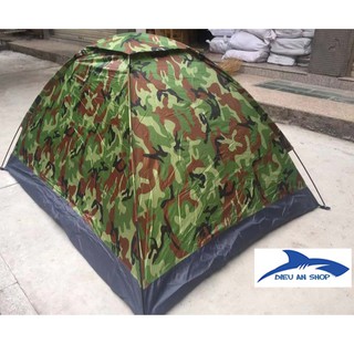 Lều Tự Lắp Hai Người Một Lớp Rằn Ri - Ngụy Trang