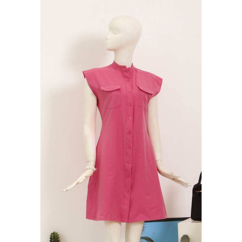 Đầm MIXX@ túi ngực hàng nút