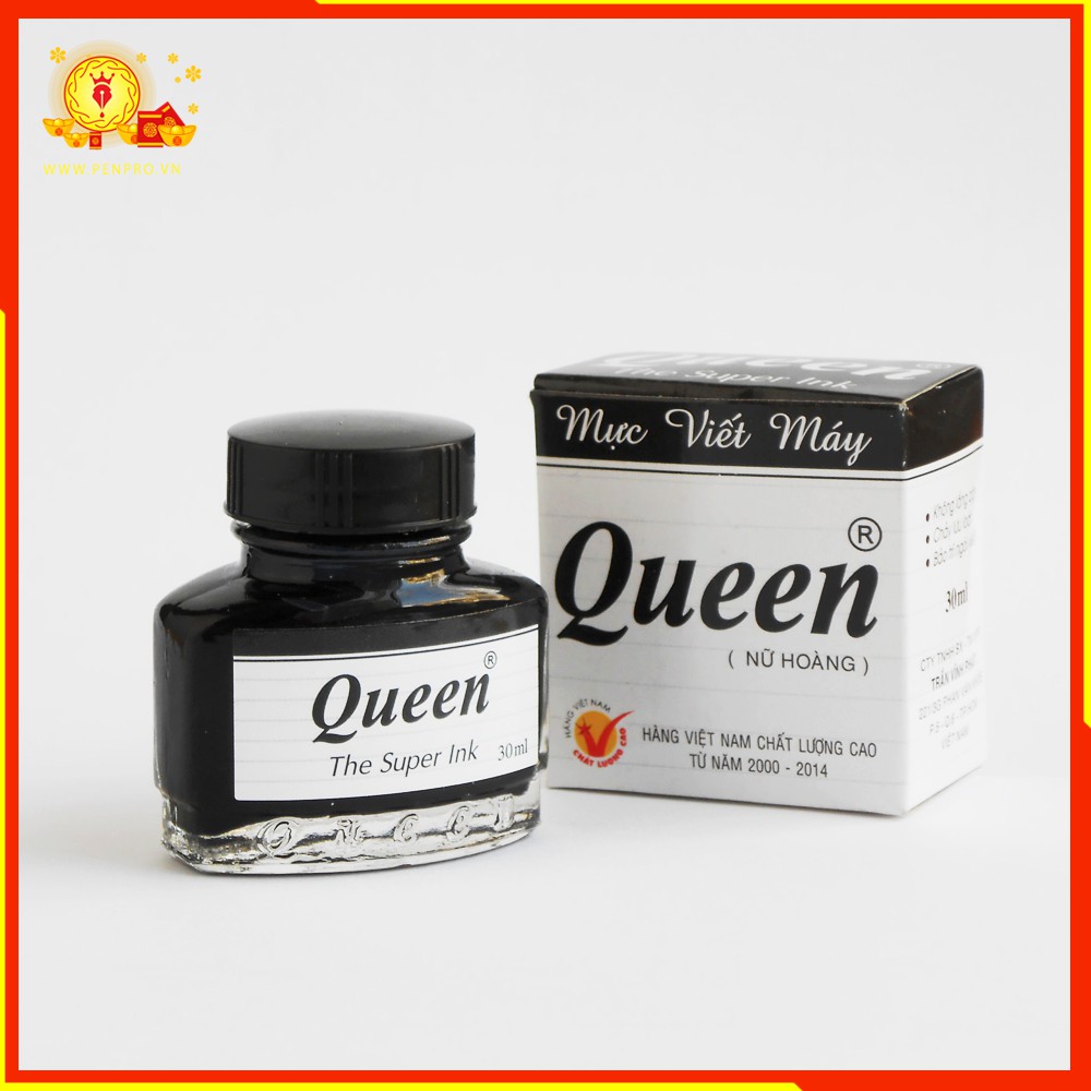 MỰC QUEEN 30ML,MỰC BÚT MÁY GIÁ RẺ,VBIG