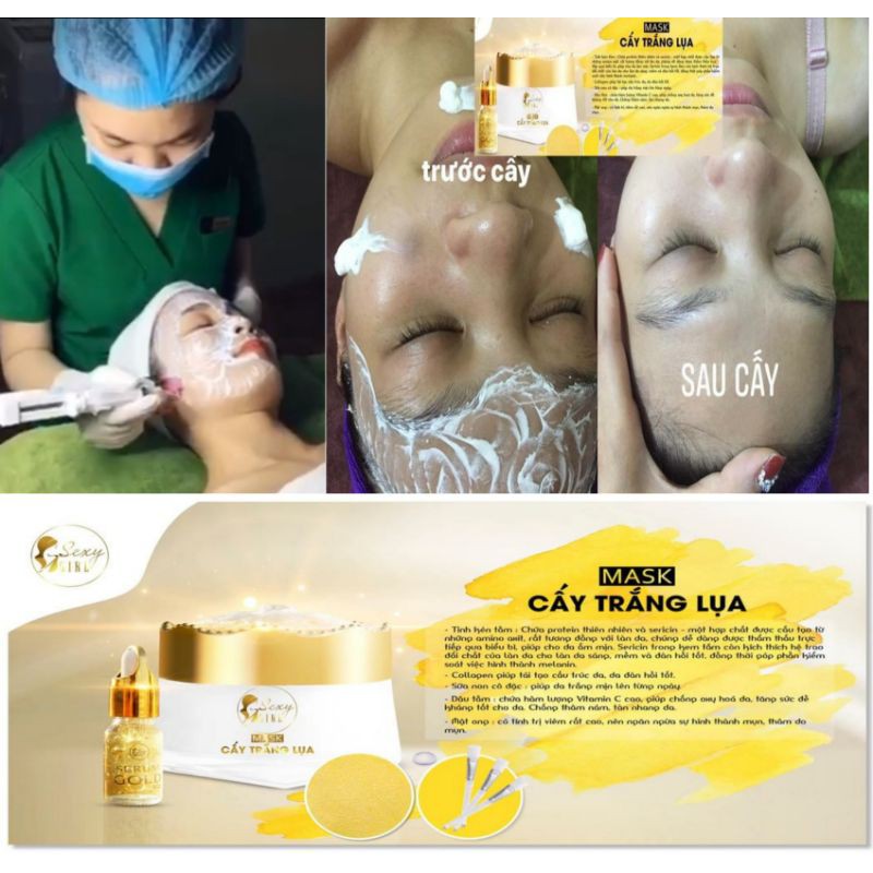 [ Spa Tại Nhà] Cấy Trắng Lụa Nano Collagen