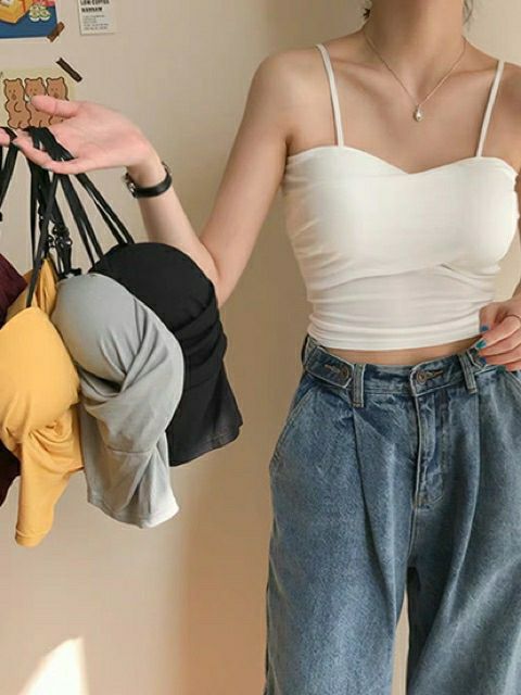 Áo 2 Dây Bra Xoắn Ngực Có Mút Đệm Gợi Cảm | BigBuy360 - bigbuy360.vn