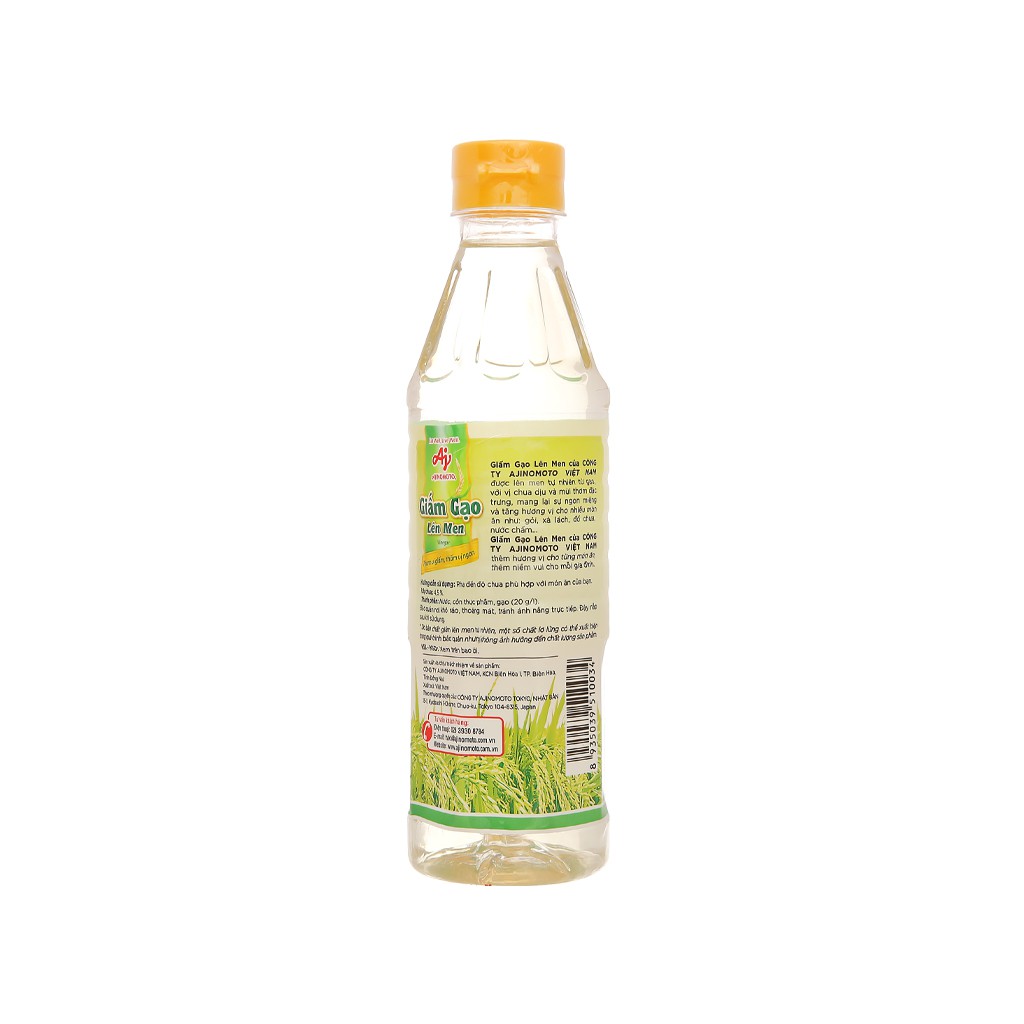 Giấm gạo lên men Ajinomoto chai 400ml