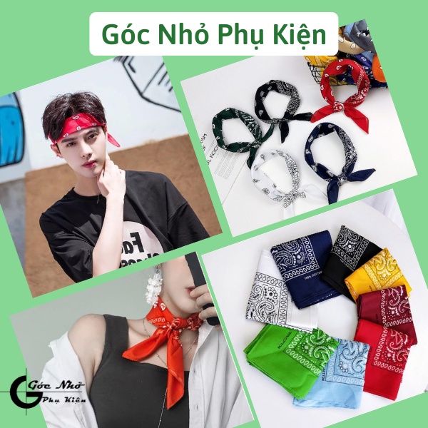 Khăn bandana, khăn turban cotton 100%, loại 1