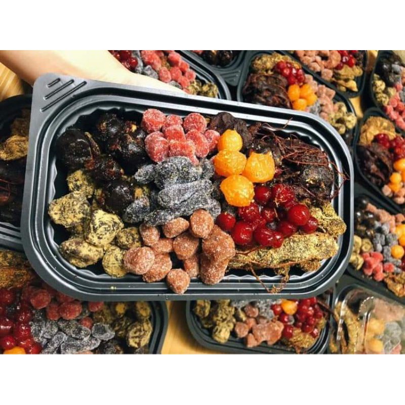 Ô mai mix vị mix 9 vị. Ô mai thập cẩm. Mứt thập cẩm mix vị