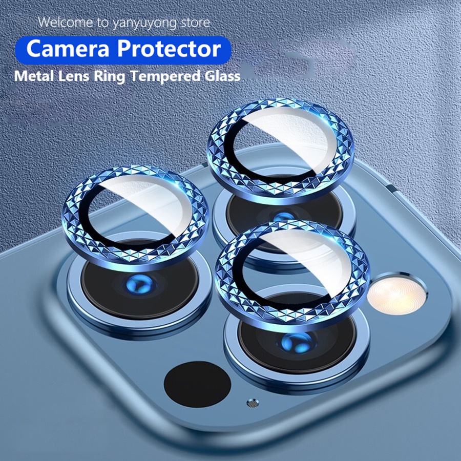 Miếng kính cường lực bảo vệ camera sau chống sốc thích hợp cho iPhone 11 12 13 Pro Max 13 12 Mini