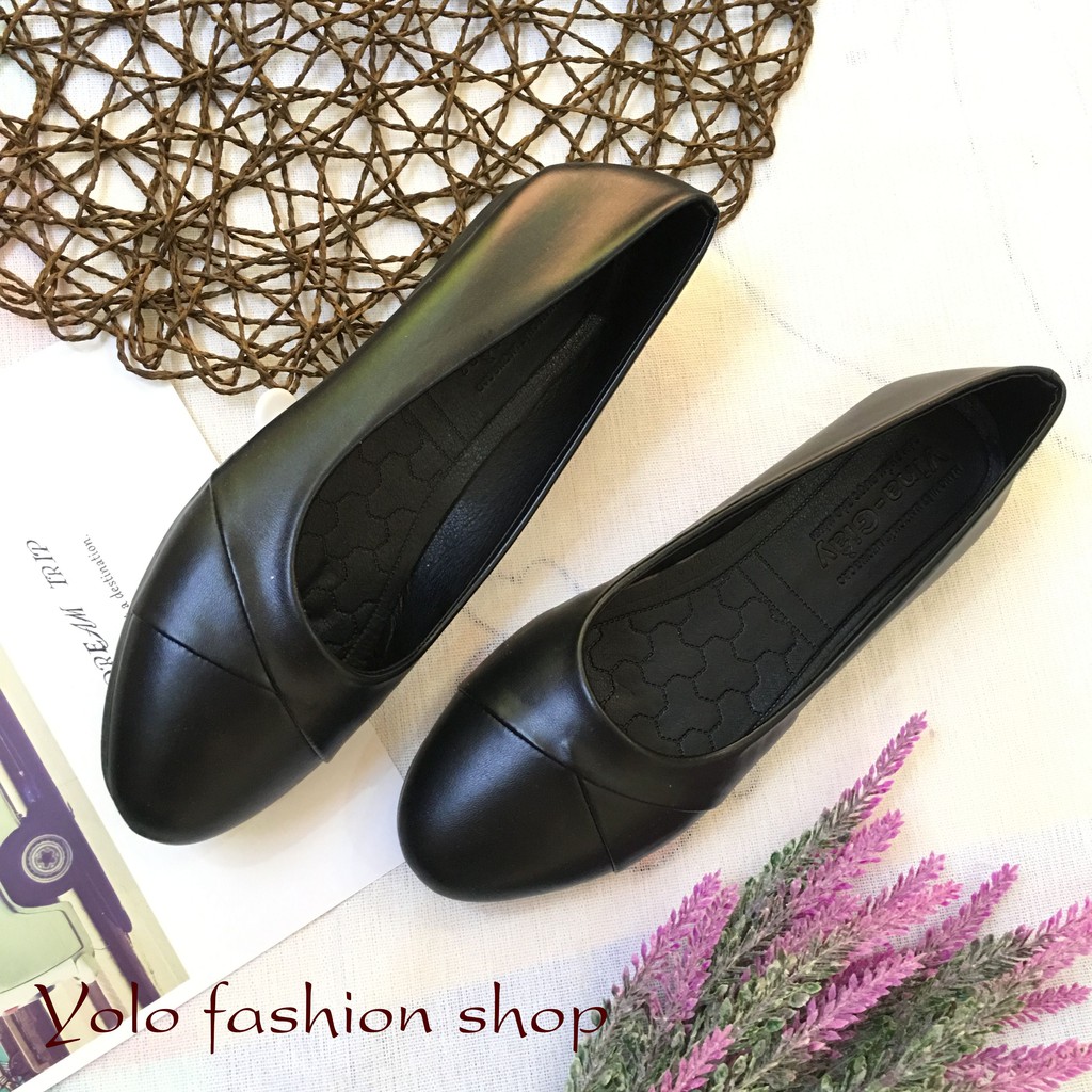 [Hình thật] M17 Giày búp bê nữ đế bằng hàng VNXK họa tiết nơ lật siêu bền, êm chân | BigBuy360 - bigbuy360.vn