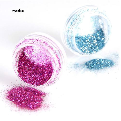 [Hàng mới về] Bộ 30 hũ bột kim tuyến lấp lánh trang trí móng nghệ thuật nhiều màu sắc