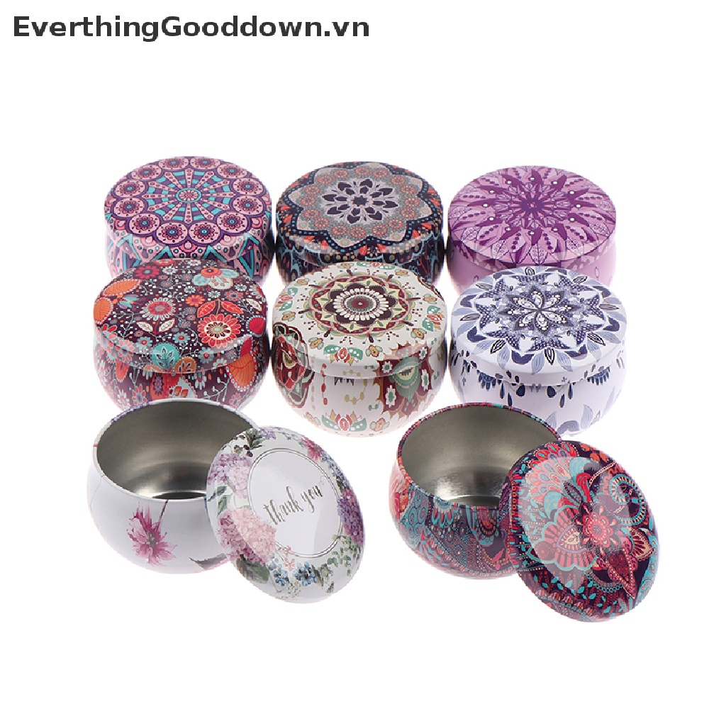 Everthinggooddown Hộp Thiếc Đựng Bánh Kẹo Hình Trống Cá Tính 2.2OZ