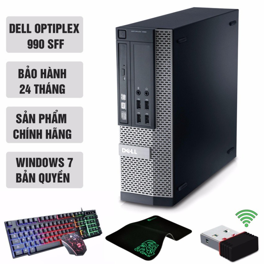 Máy tính chơi Game DELL OPTIPLEX 990 SFF (Core i7 2600, Ram 16GB, SSD 240GB) + Quà Tặng - Hàng Nhập Khẩu | BigBuy360 - bigbuy360.vn