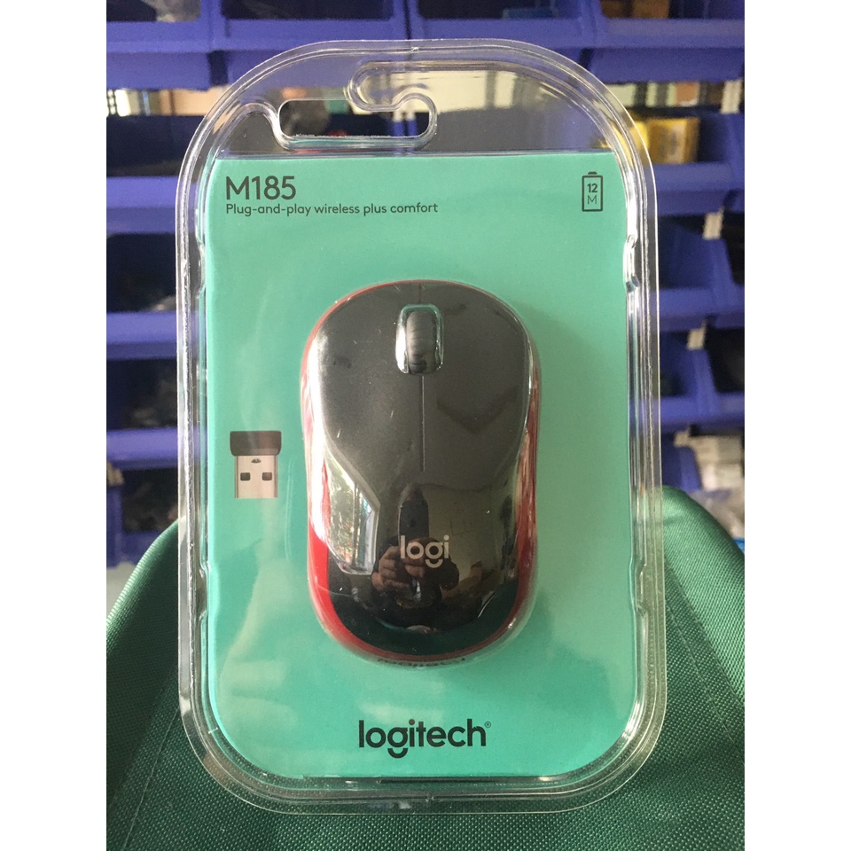 Chuột Logitech M185 không dây chính hãng - nguyên vỉ BH 03 năm