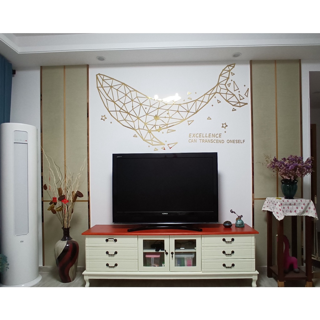 Tranh Mica Hình khối con vật Trang trí phòng khách, cửa hàng Nhiều Size - EPeBen