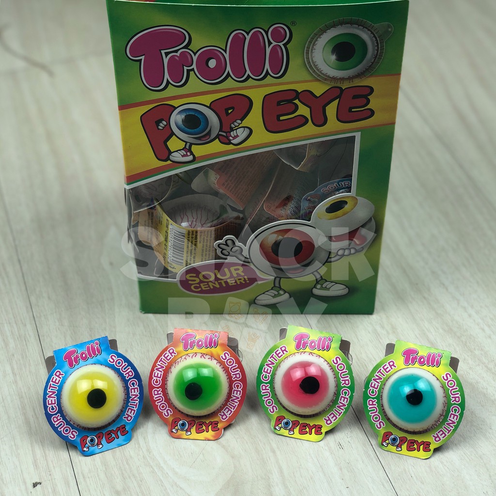 [FREESHIP] Kẹo Dẻo Trolli Pop Eye Mắt & Planet Gummi Trái Đất - Top Kẹo Dẻo Đức