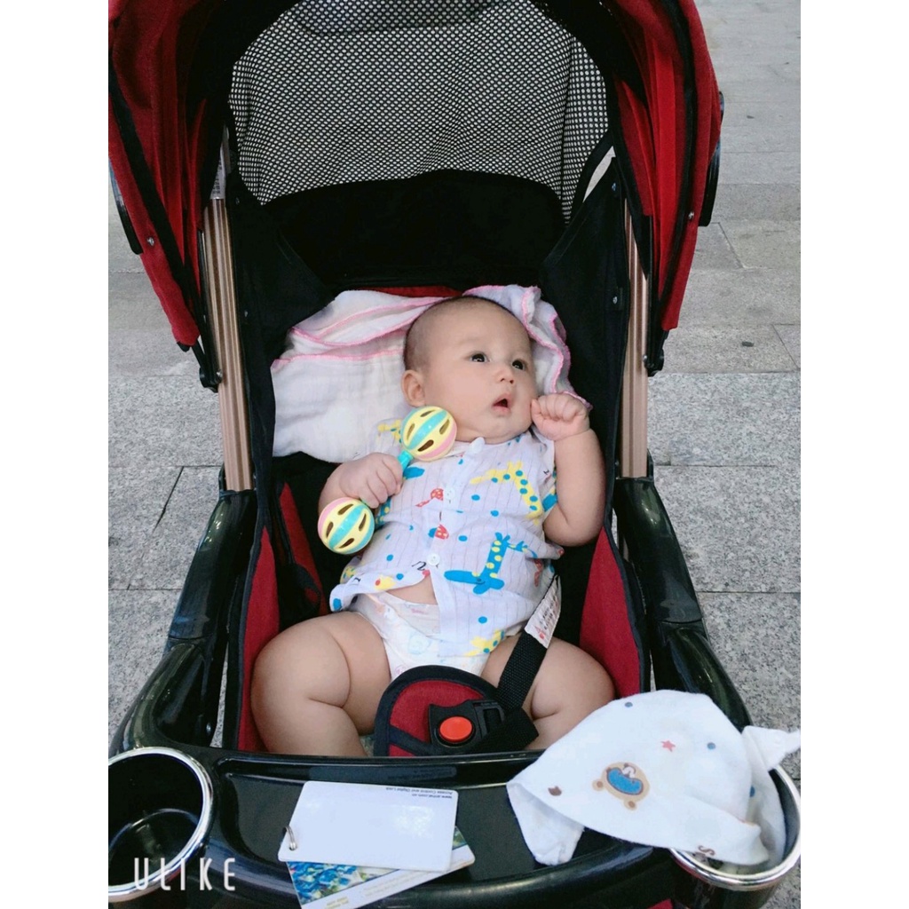 XE ĐẨY cho bé GẤP GỌN, 2 PHANH AN TOÀN, 3 TƯ THẾ