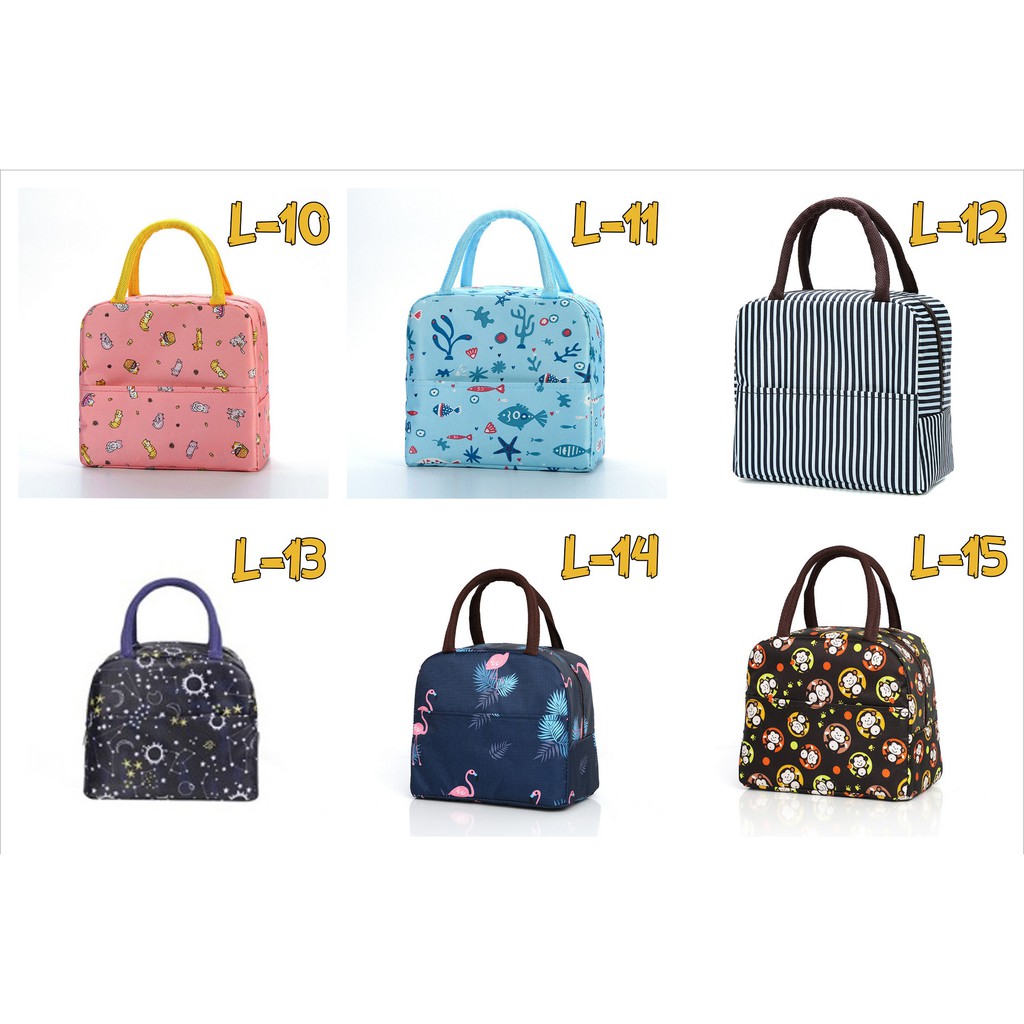 Túi giữ nhiệt Cơm trưa văn phòng / Dã ngoại chống thấm cỡ lớn họa tiết dễ thương #C455 | BigBuy360 - bigbuy360.vn