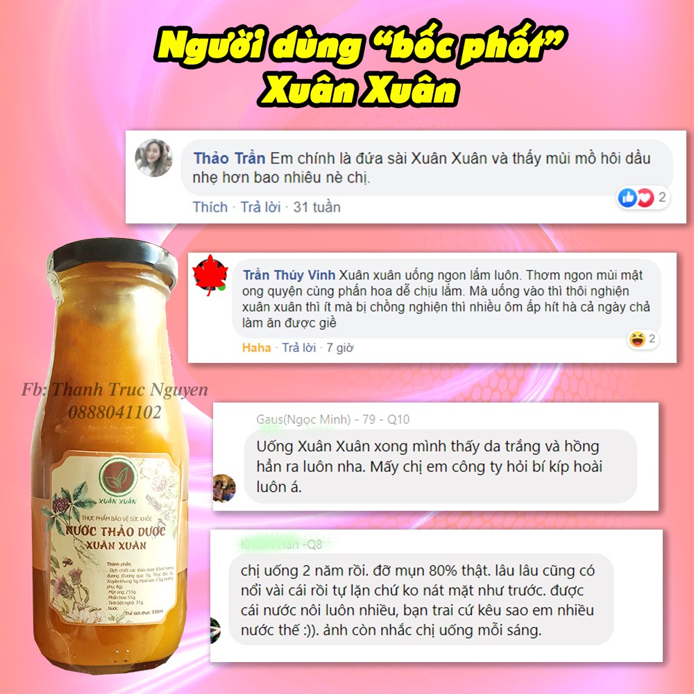 Nước thảo dược nội tiết Xuân Xuân - azooo | BigBuy360 - bigbuy360.vn