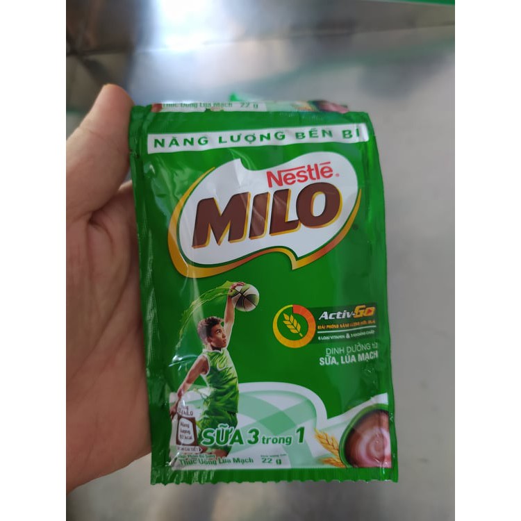 Thức uống lúa mạch Nestlé MILO 3 trong 1 dây 10 góix22g