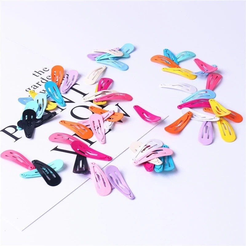 Set 20 kẹp tóc bb màu sắc ngọt ngào phong cách Hàn Quốc