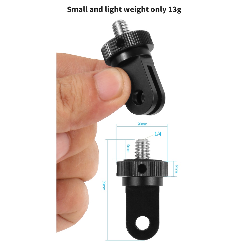Giá Đỡ Ba Chân Mini XT-XINTE Bằng Thép Không Gỉ Nâng Cấp Ốc Vít 1 / 4 Tương Thích Với Go-Pro