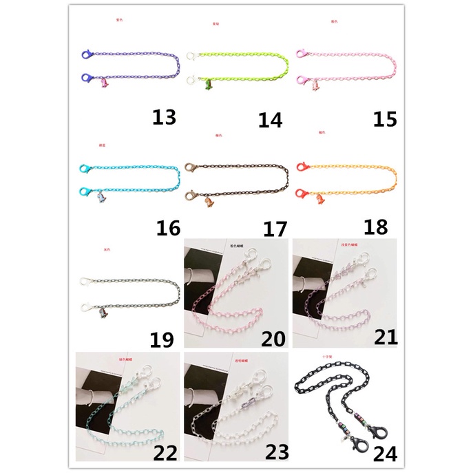 Dây Đeo Mắt Kính Bằng Acrylic Chống Trượt Họa Tiết Hoạt Hình