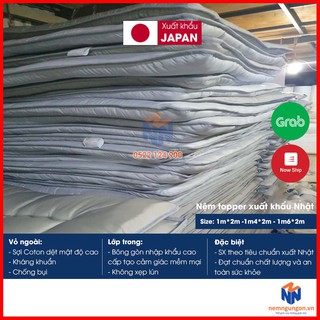 Nệm trải sàn kiểu Nhật có đủ size nệm cho 1 và 2 người ngủ