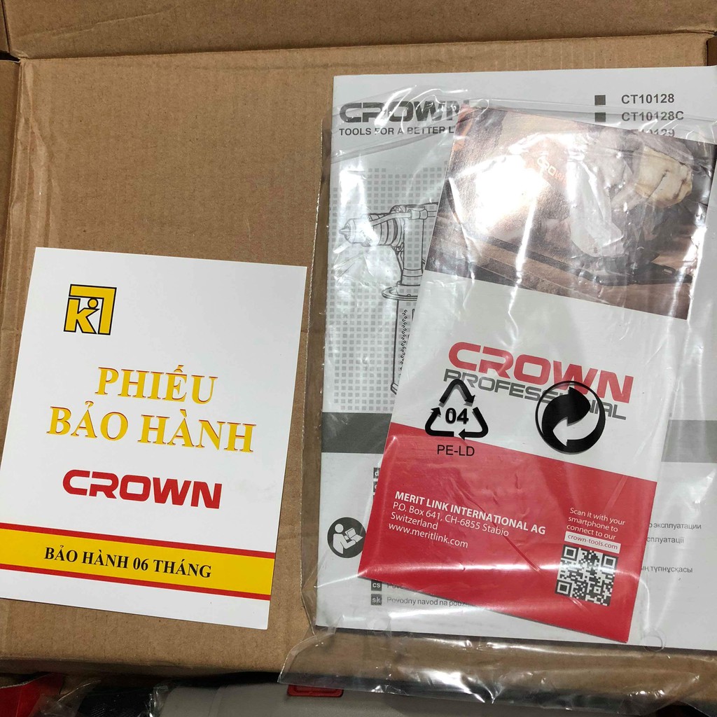 Máy khoan Crown  600W chính hãng CT10128