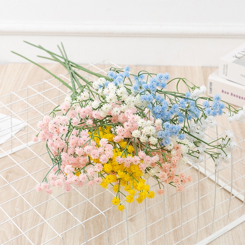 Hoa nhỏ hoa nhân tạo gypsophila bó hoa giả hoa trang trí đám cưới tươi nhỏ