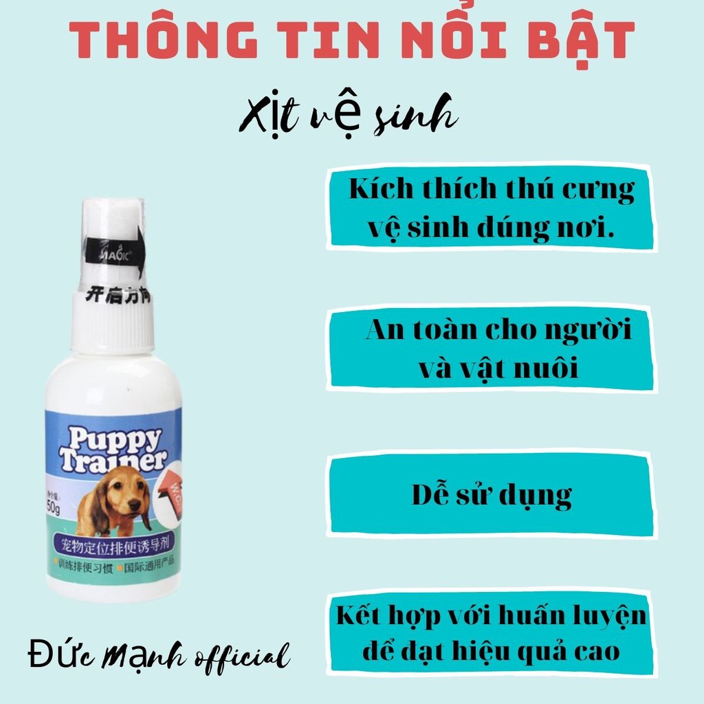 Chai Xịt Hướng Dẫn Đi Vệ Sinh Đúng Chỗ Puppy Trainer Cho Chó Mèo